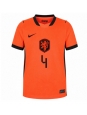 Moške Nogometnih dresov Nizozemska Virgil van Dijk #4 Domači SP 2026 Kratki rokavi Moške Nogometnih dresov Nizozemska Virgil van Dijk #4 Domači SP 2026 Kratki rokavi